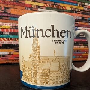 2013 Starbucks München Mug - Cream and Blue